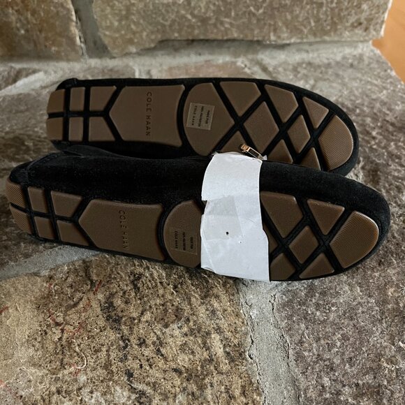 Cole Haan Evelyn driver black shearling 7 - Picture 3 of 5